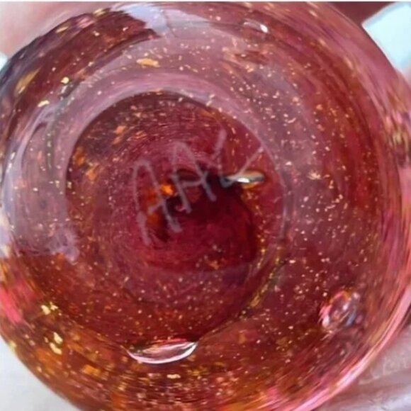 Vintage fire & water art glass eggs - Picture 11 of 11